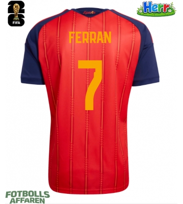 Spanien Ferran Torres #7 Hemmatröja VM 2026 Kortärmad